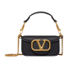 발렌티노 카프스킨 로코 마이크로 숄더백 블랙  4123