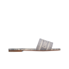 (W) 디올 트왈 드 주이 자수 코튼 디웨이 뮬 그레이