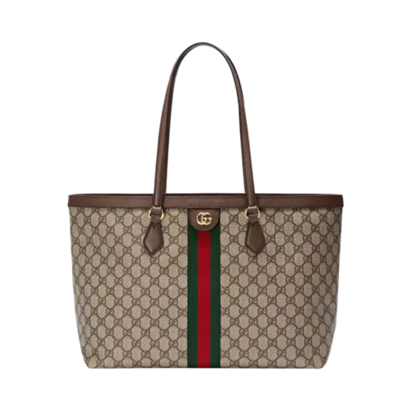2中号 구찌 오피디아 GG 미디움 토트백 베이지 에보니 9124