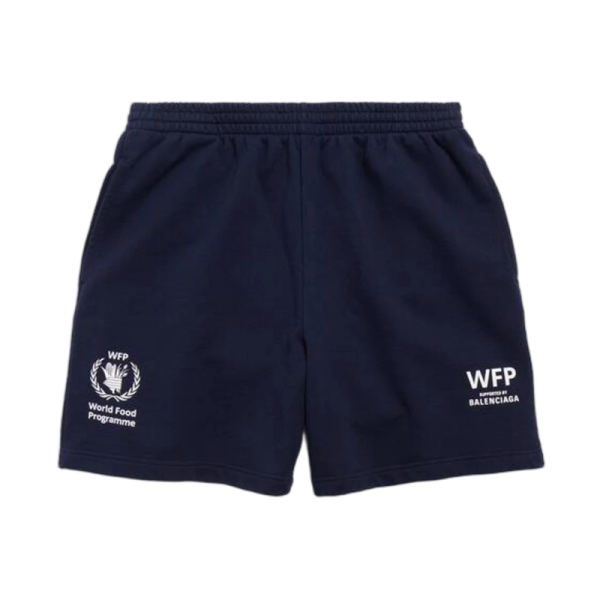 발렌시아가 Wfp 쇼츠 네이비