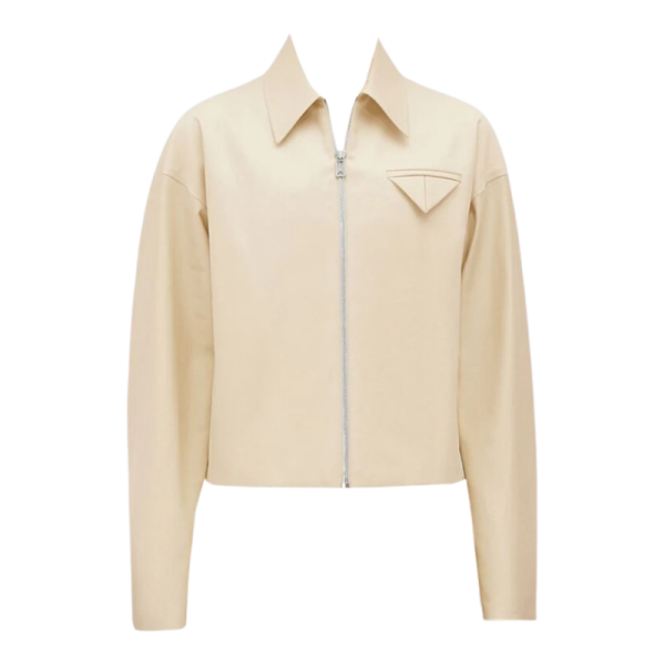 56 보테가 베네타 샌디드 코튼 트윌 재킷 씨 솔트